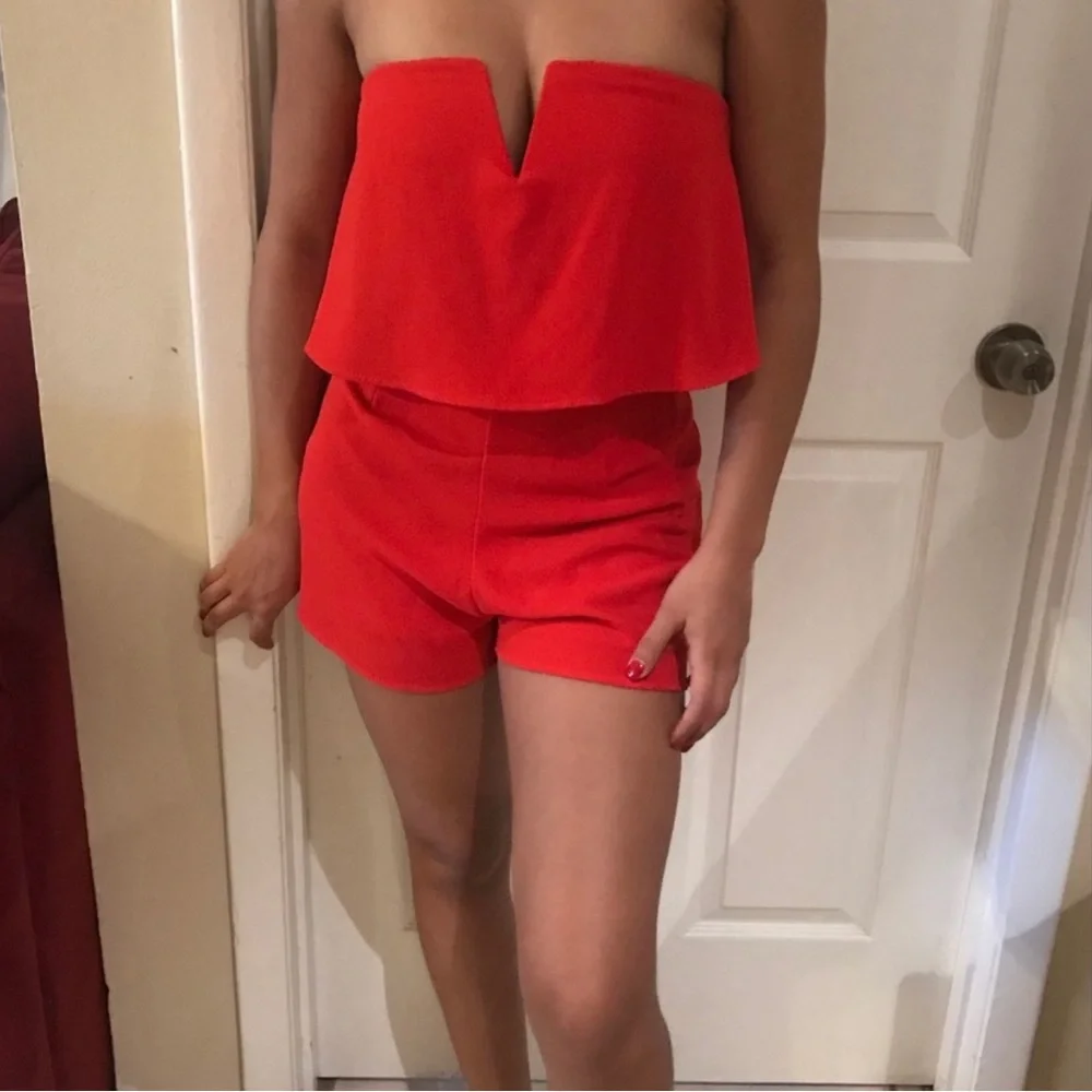 Red romper - Picture 2 of 3
